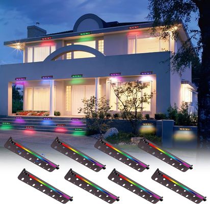 Lumi esterne a LED multicolore a resistenza all'acqua IP65 con luminosità di 5000 lumens