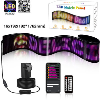 Schermo a matrice flessibile USB 5V, dimensioni pixel 16*192, per applicazioni versatili