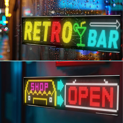 Schermo LED Flessibile ad Alta Luminosità 3500 Nits Connessione Bluetooth 1330x192mm