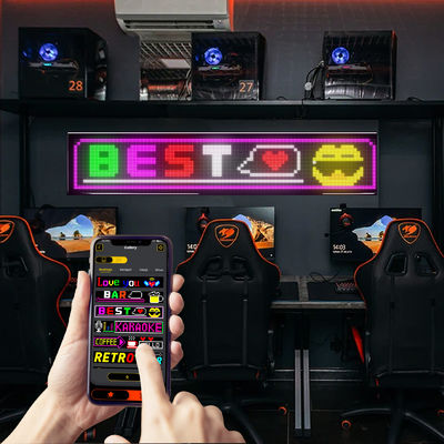 Schermo LED flessibile con luminosità 3500 Nits con pannello a matrice di dimensioni pixel 16*144 Controllo APP / Telecomando / Bluetooth