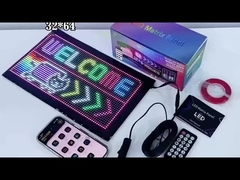 Schermo LED Flessibile ad Alta Luminosità 3500 Nits Connessione Bluetooth 1330x192mm